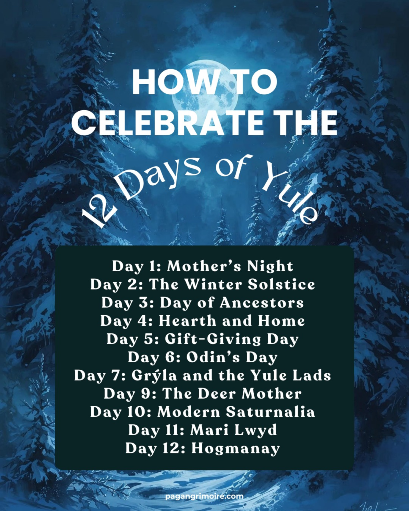 https://www.pagangrimoire.com/12-days-of-yule/